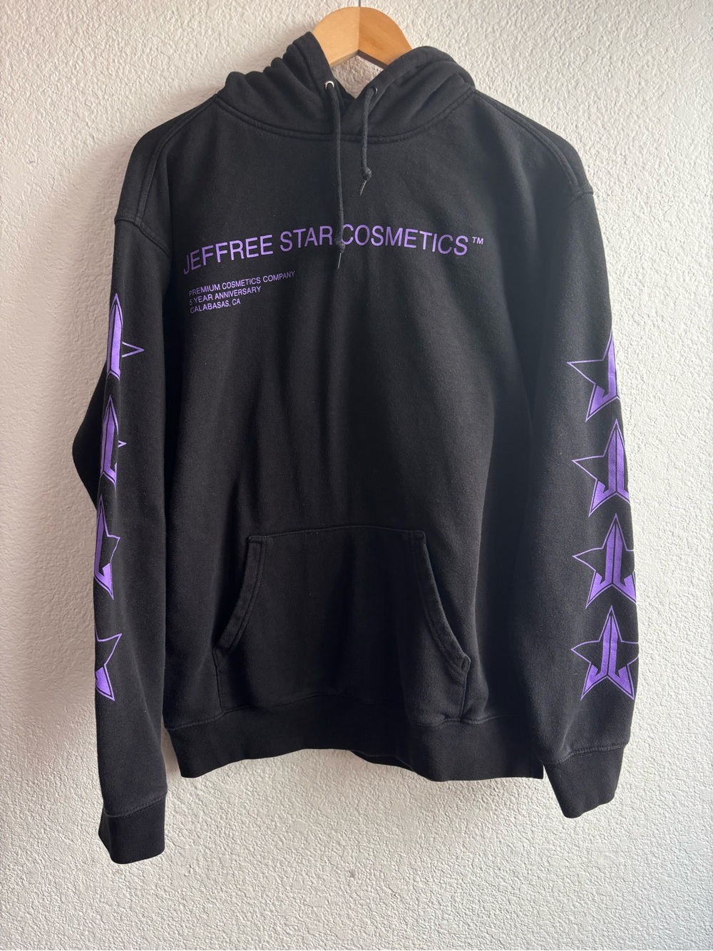 Jeffree Star Purple Black Hoodie Size Medium - Picture 1 of 7